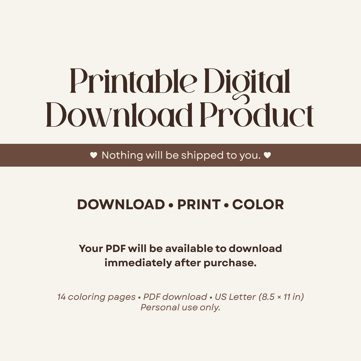 The Little Things: Food & Familia – Printable Mini Coloring Book