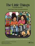 The Little Things: Food & Familia – Printable Mini Coloring Book